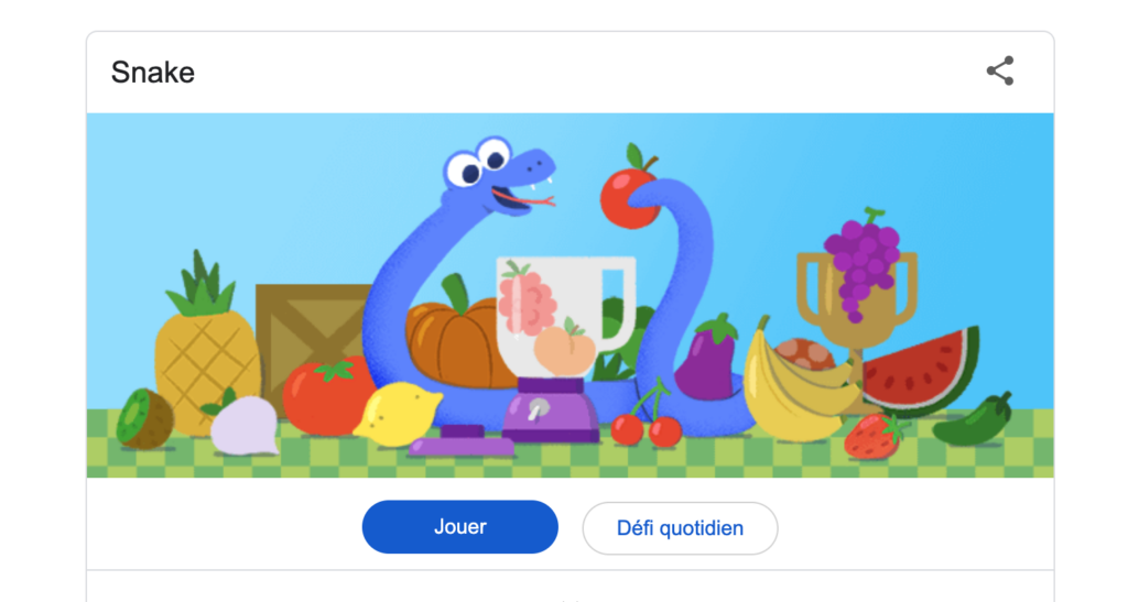 Jeu Google sur l'année du Serpent