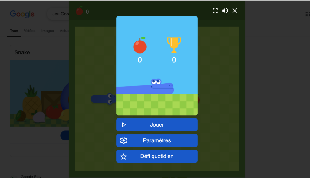 Jeu Google sur l'année du Serpent jouer