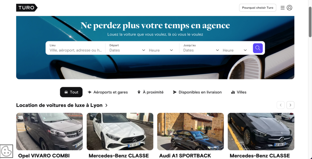 Location voiture Turo