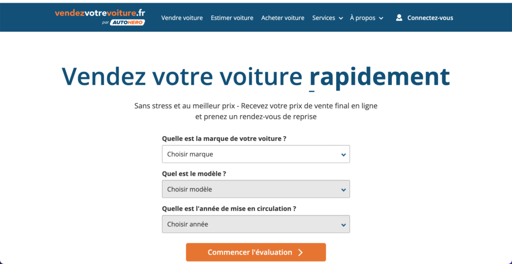 Vendez votre voiture 