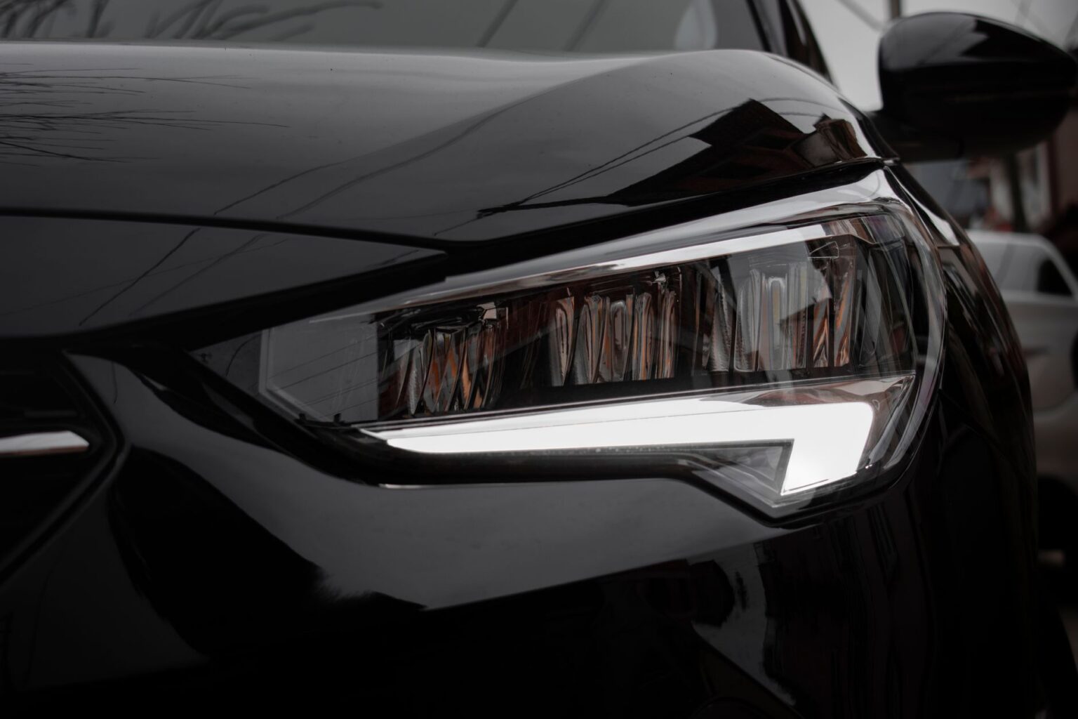 Détail d'un bloc optique avant à LED